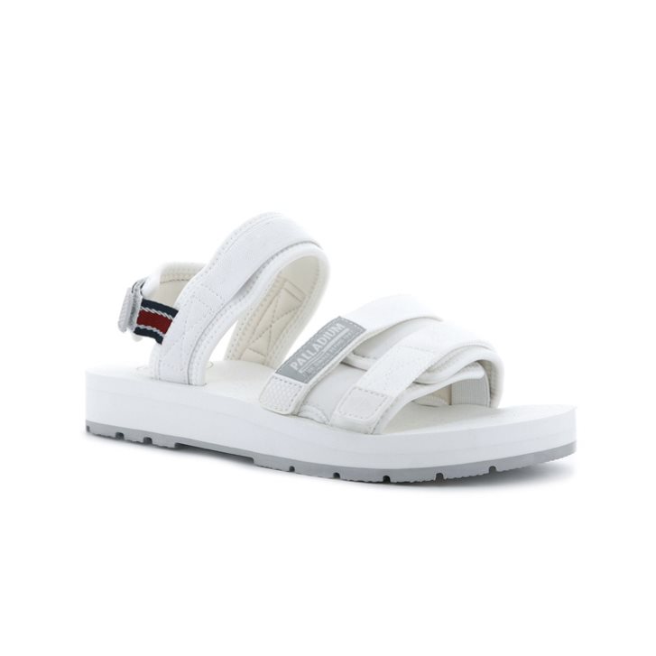 Palladium Outdoorsy Men's Sandals White | UK C762-VRD